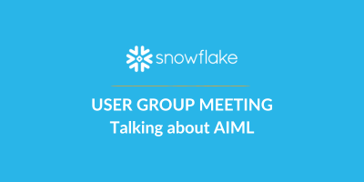 User Group Meeting Talking about AIML